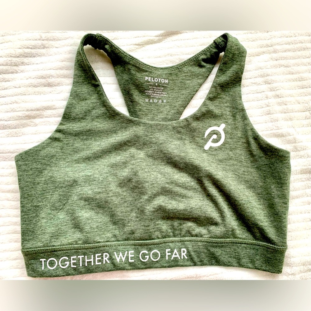 Peloton sports bra small Green